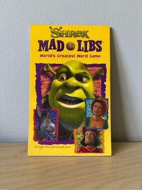 RARE - Shrek Mad Libs Family Word Game 🫏 💚